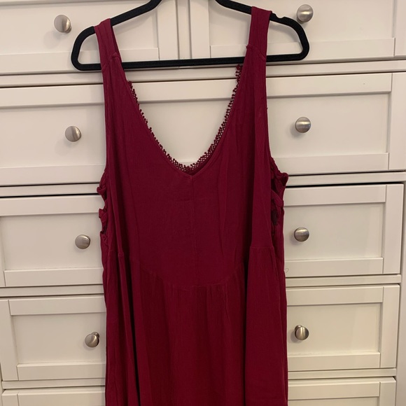Raspberry Free People Embroidered Dress - Picture 6 of 7